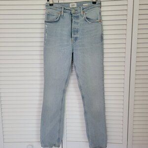 COH Jolene High Rise Straight Button Up Jean in Ace, Light Wash